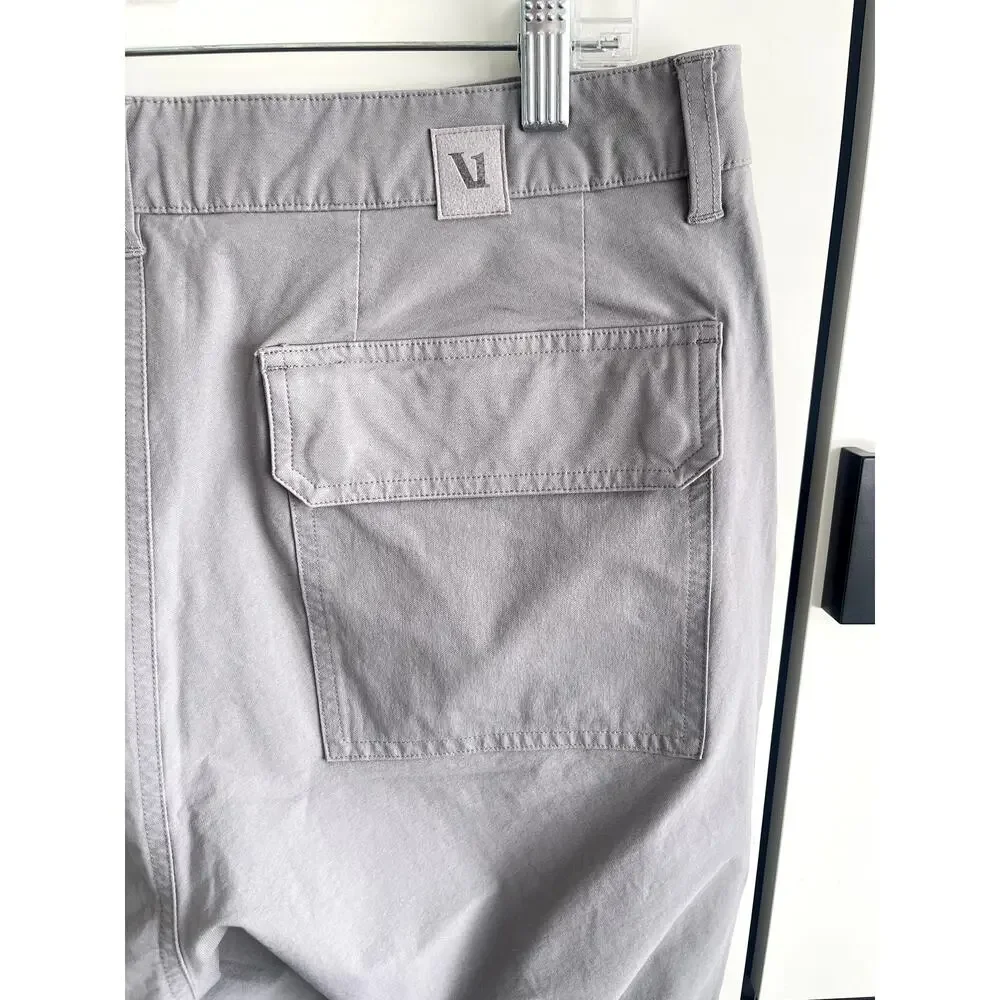 Vuori Sz 33 Barren Classic Fit Pant Gray Cotton Pockets Stretch Utility Casual - Picture 9 of 13